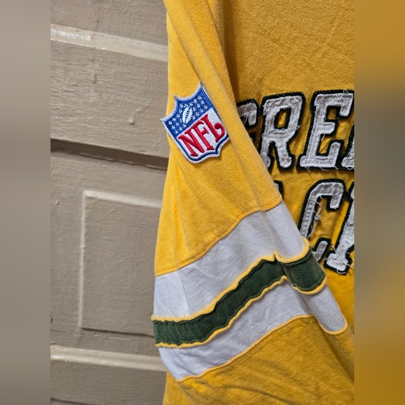 NFL Vintage Collection Reebok Green Bay Packers Long Sleeve Tshirt GUC Size: L - Picture 5 of 6